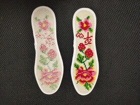 手工鞋垫特写