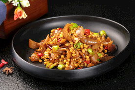肉片炒豆嘴