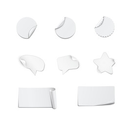 卷曲翻页白色纸张