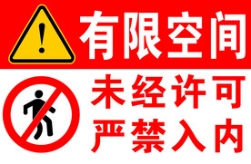 有限空间警示