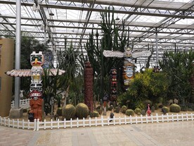 沙漠仙人掌搞怪创意鸟兽木雕造型