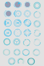 矢量科技圆形边框