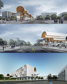 商业中心效果图 文化科技中心