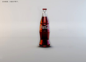 C4D模型玻璃瓶可乐