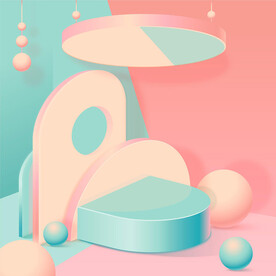 c4d电商产品展台背景