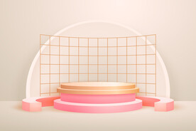 c4d电商产品展台背景