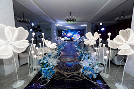 蓝色星空婚礼照片