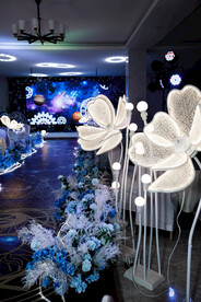 蓝色星空婚礼照片