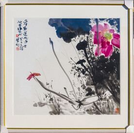 荷花国画高清大图