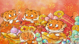 虎年国潮海报图片