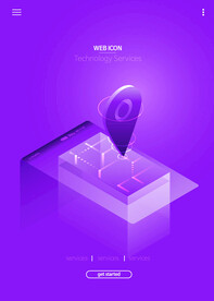 25D科技感矢量插画