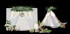 森系婚礼效果图 