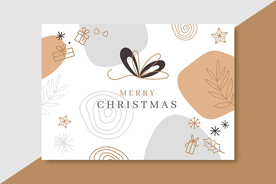 抽象圣诞节贺卡