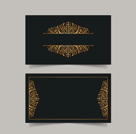黑金高端名片模板