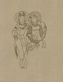 敦煌莫高窟 藏经洞 菩萨伎乐 