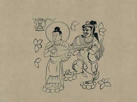 敦煌莫高窟 藏经洞 菩萨伎乐 