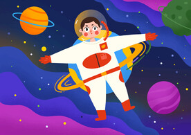 宇宙星空 宇航员