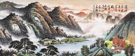 水墨山水背景
