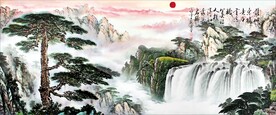 水墨山水背景
