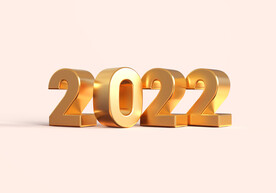 2022年3D新年快乐PSD