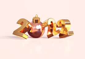 2022年3D新年快乐PSD