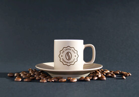 咖啡杯logo贴图样机