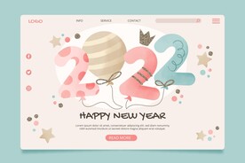 2022手绘新年网页