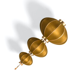 喜庆中国年新年春节红灯笼模型