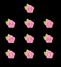 春季樱花数字分隔符