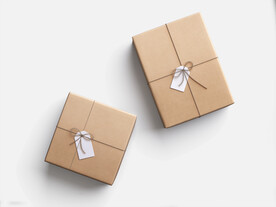 牛皮纸精品生日礼物包装盒