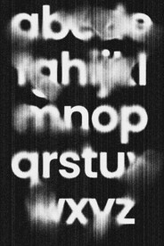 酸性噪点磨损肌理文字体效果样机