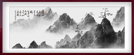水墨山水背景