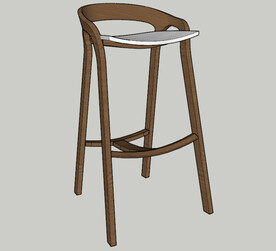 椅子 工装 模型 SU 效果图