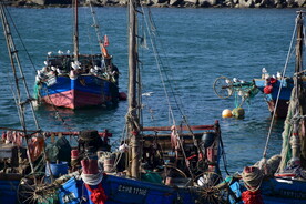 渔港渔人码头港口渔船海港海湾