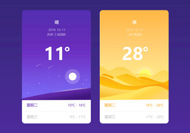 移动端天气显示页面