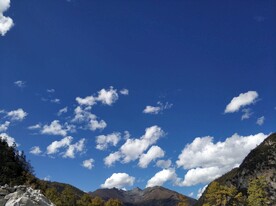 天空 白云 大山 自然景观