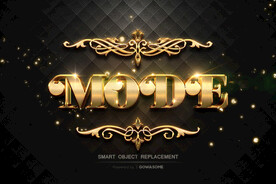  黄金特效字体 高清可修改  