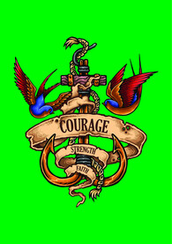 卡通鸟标签字母