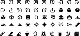 商务线性办公图标     