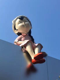 雕塑 吹口哨的女孩 