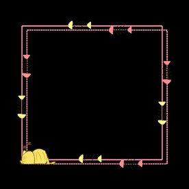 卡通边框PNG 可爱相框 标签