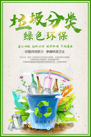 垃圾分类保护环境环保宣传海报