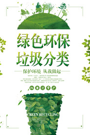 垃圾分类公益环保宣传海报
