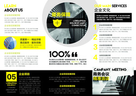 公司  三折页  宣传简介  