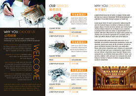 公司  三折页  宣传简介  