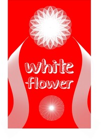 白色线条花