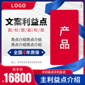 主图高端大气大促活动主图模板