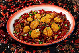 辣子鸡炒鲍鱼