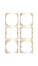 中国风金色渐变雕刻文化墙边框