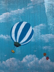 墙画 文明美丽城市 手绘